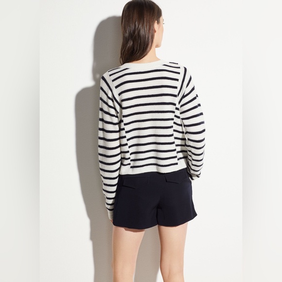 NWT Vince Mixed Stripe Crewneck Long-sleeve Pullover Sweater - Picture 4 of 5